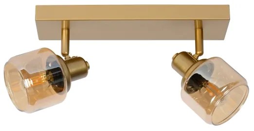 Lucide 77979/02/02 - Bodové svietidlo BJORN 2xE14/40W/230V zlatá