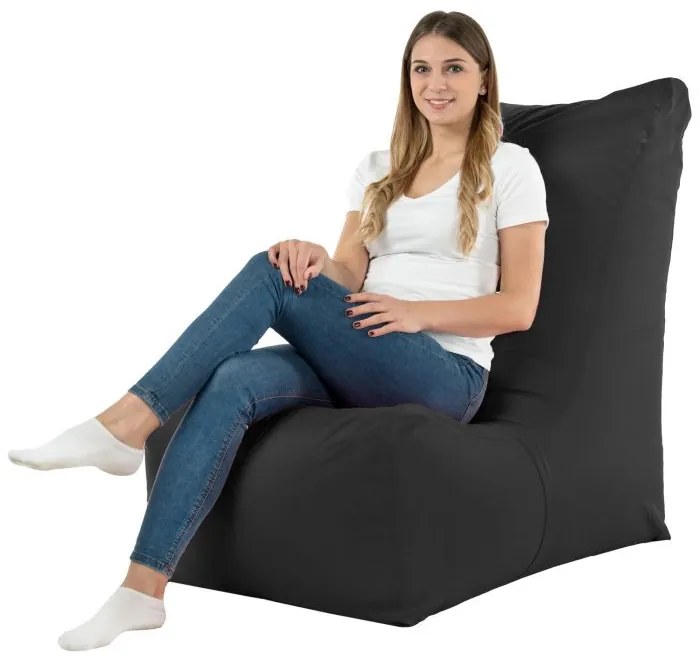 Sedací vak DISTINTO Nylon vodeodolný Farba: 19. Čierny