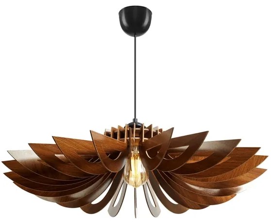 Luster na lanku 1xE27/60W/230V hnedá pr. 52 cm