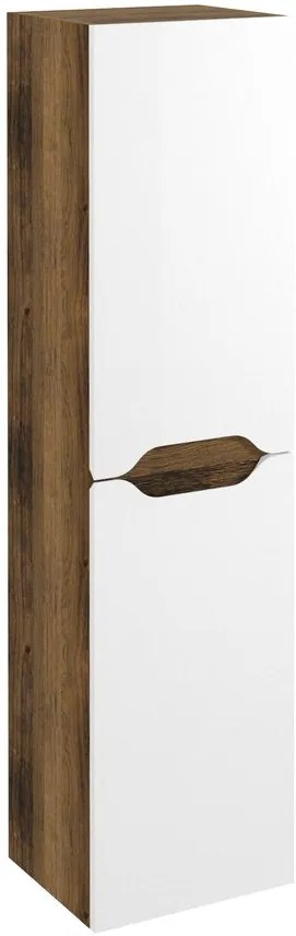 Sapho Sapho, WAVE skrinka vysoká 35x140x30cm, ľavá/pravá, biela/dub collingwood, WA245-3019