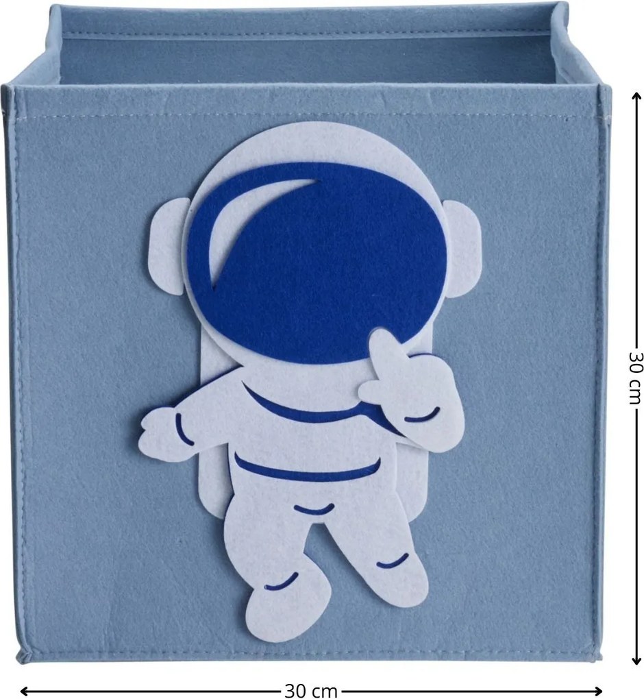 Dětský úložný box ASTRONAUT modrý