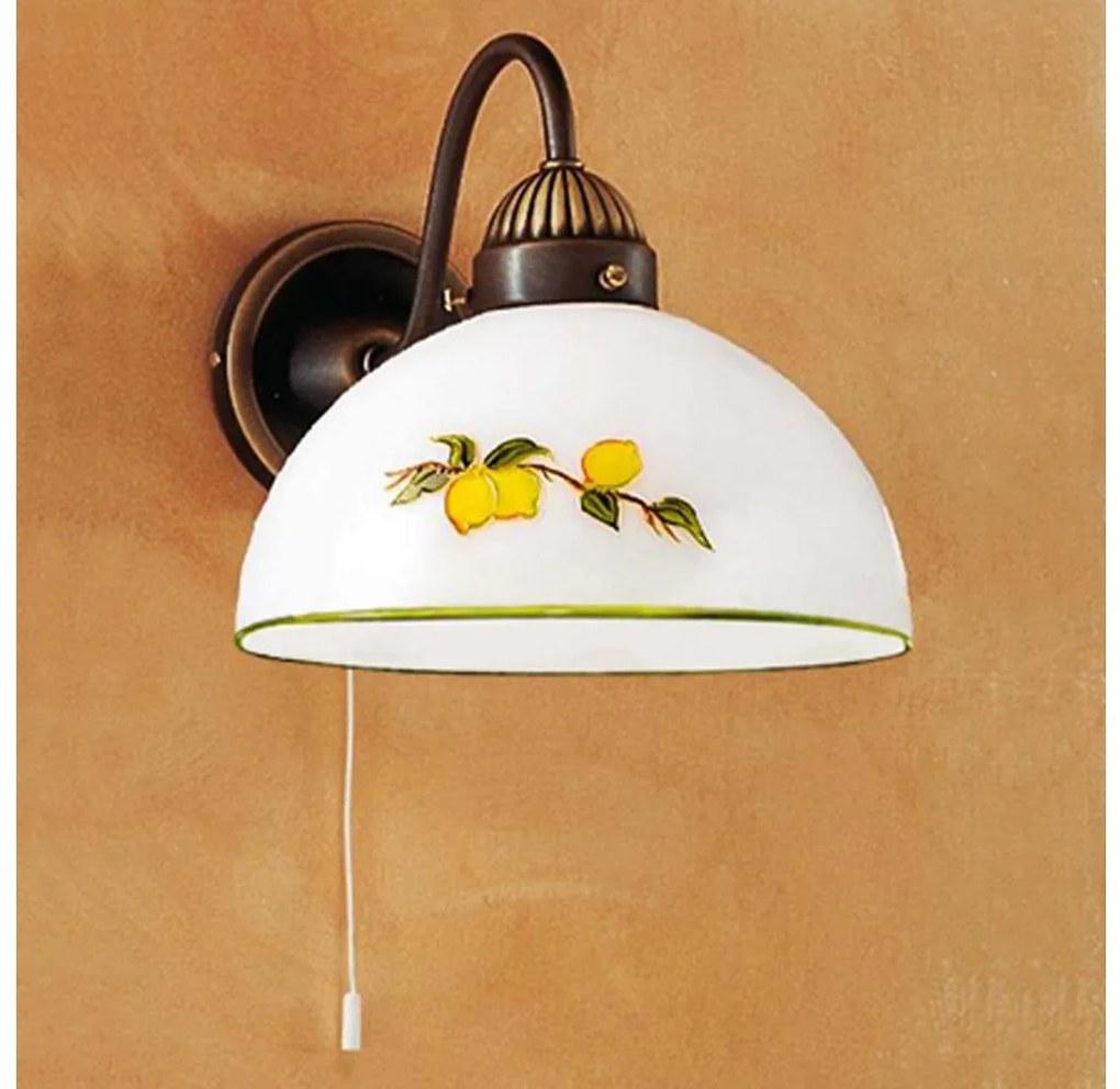 Kolarz 731.61.126 - Nástenná lampa NONNA 1xE27/75W/230V citróny