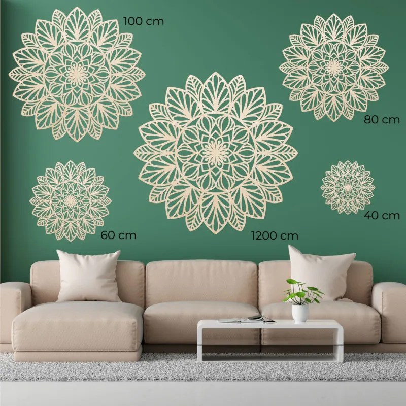 Drevená mandala na stenu, drevená dekorácia I SENTOP PR0255