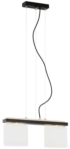 Argon 7164 - Luster na lanku CANOA 2xE27/15W/230V čierna