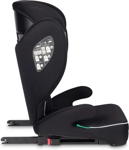 Autosedačka CARETERO BREEZY FIX BLACK (100-150cm)