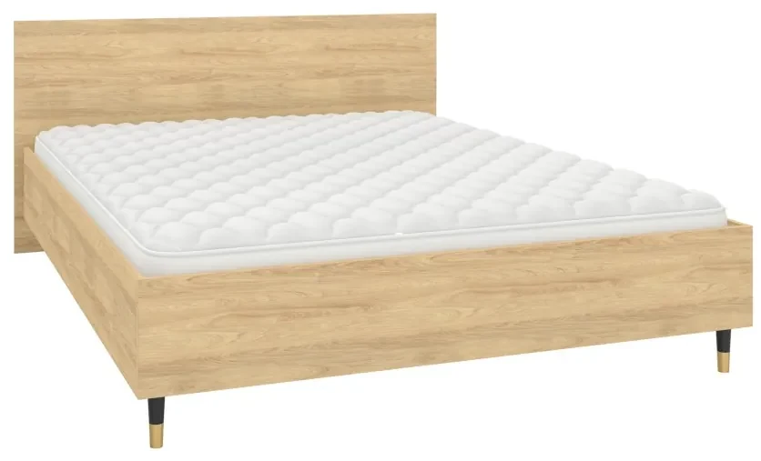 Posteľ LUX 160x200 dub hickory