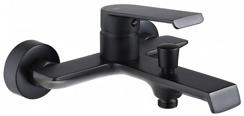 Vaňová batéria s vaňovou sadou Rea Hass čierna