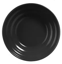 24-dielna jedálenská súprava, čierna/porcelán