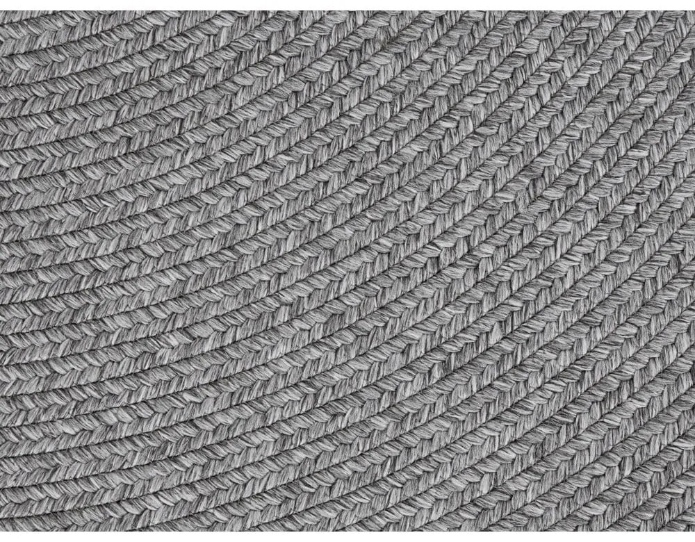 Sivý okrúhly vonkajší koberec ø 150 cm - NORTHRUGS