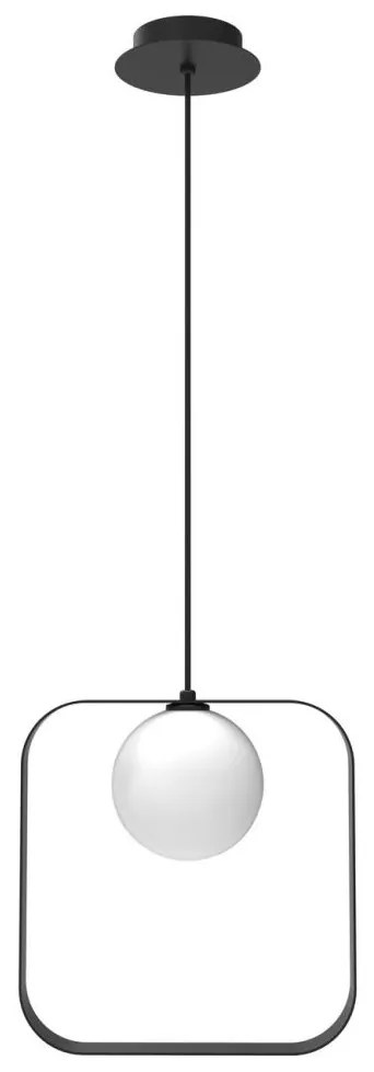 Candellux Luster na lanku TULA 1xG9/28W/230V hranatý čierna CA0693