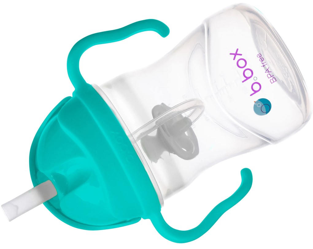 Hrnček so slamkou - nefritovozelený 240 ml