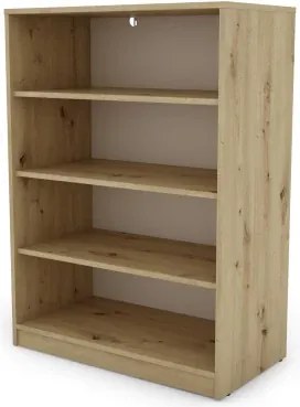 Polovysoký regál Carlos, dub artisan, šírka 75 cm%