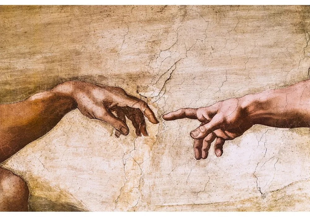 Reprodukcia obrazu Michelangelo Buonarroti - Creation of Adam, 70 x 45 cm