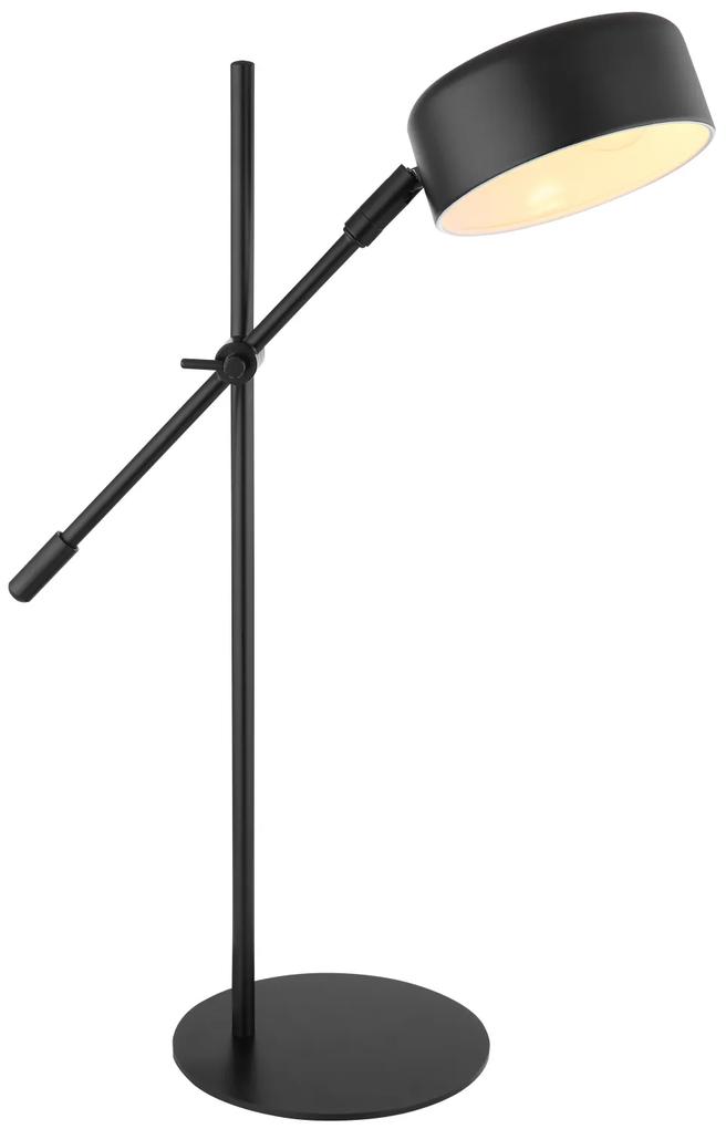 GLOBO Moderná stolová lampa GIANNA, 1xE14, 25W, čierna
