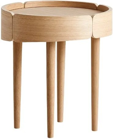 Odkladací stolík "Skirt", 2 varianty - Woud Varianta: dub, světlý matný lak
