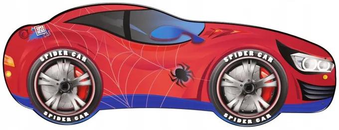 TOP BEDS Detská auto posteľ Racing Car Hero - Spider Car LED 140cm x 70cm - 5cm