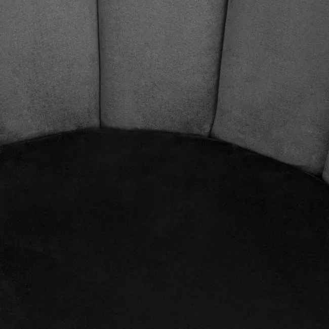 Jedálenská stolička LANA zamatová čierna ALL 850047