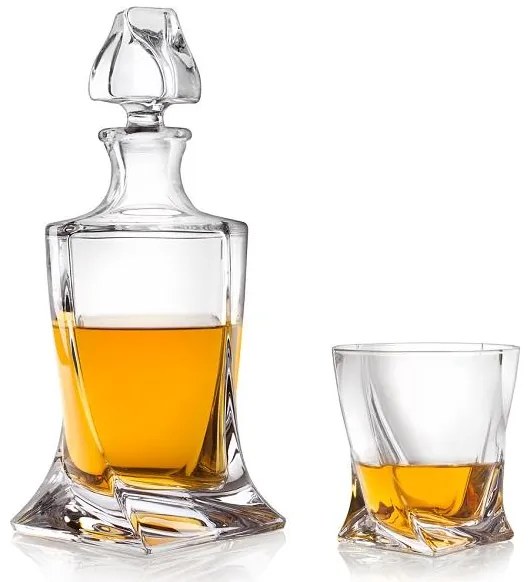 Crystal Bohemia Quadro Whisky Set (1 + 6)