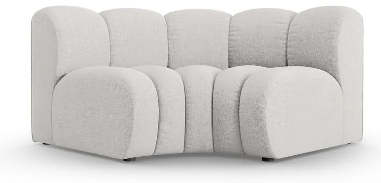 Svetlosivý ženilkový modul pohovky (variabilný roh) Lupine – Micadoni