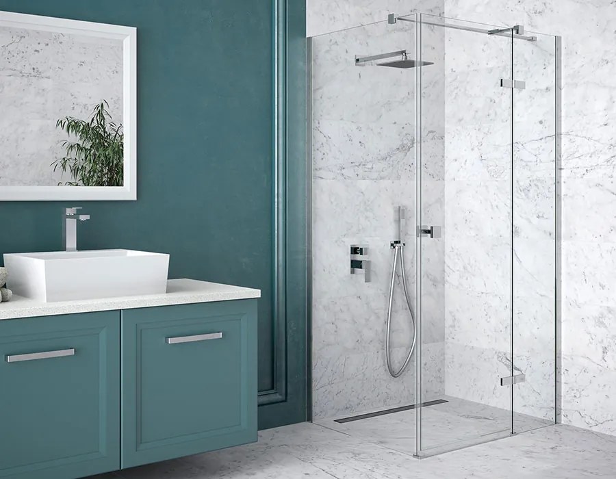 Besco Štvorcový sprchový kút PIXA SQ 90x90, výška 195 cm - bez vaničky BESCO-Orientácia: Pravá