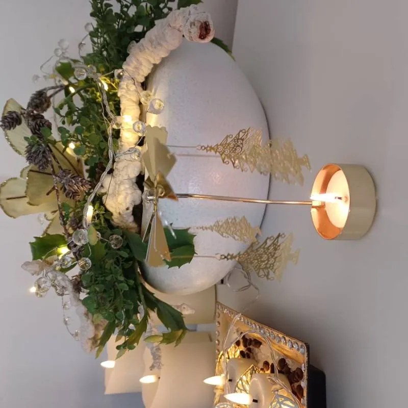 DECOLED Anjelské zvončeky, 8 x 13 cm, zlaté