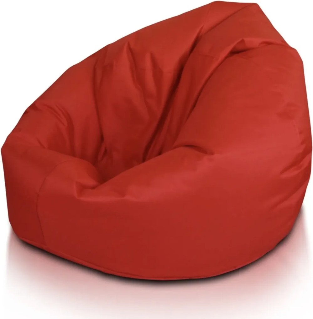 Set do obývačky – Sedací vak Sakwa L Červená + Solid Modern Oranžový vzor