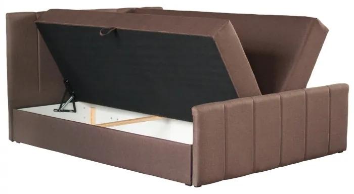 Kondela Boxspringová posteľ, 180x200, hnedá, STAR