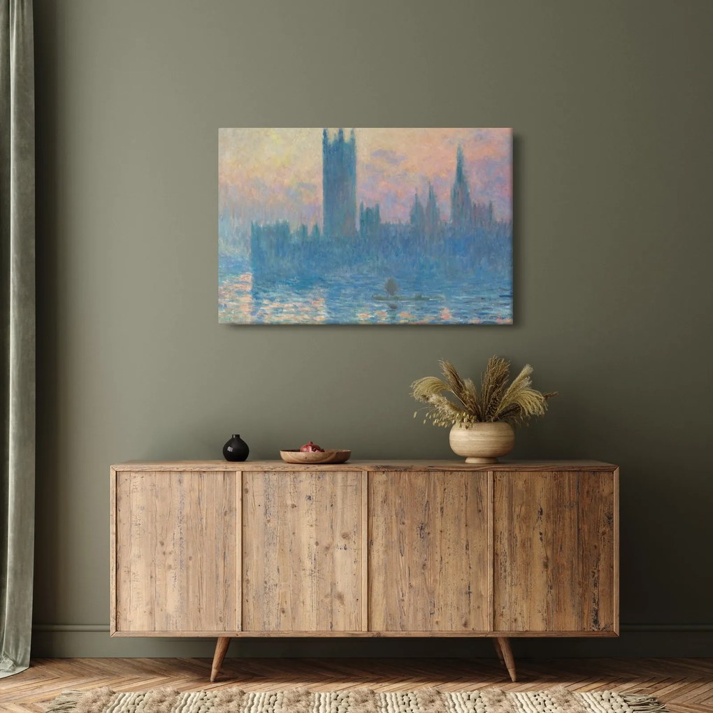 Obraz - Claude Monet, The Houses of Parliament, Sunset, reprodukcia (90x60 cm)