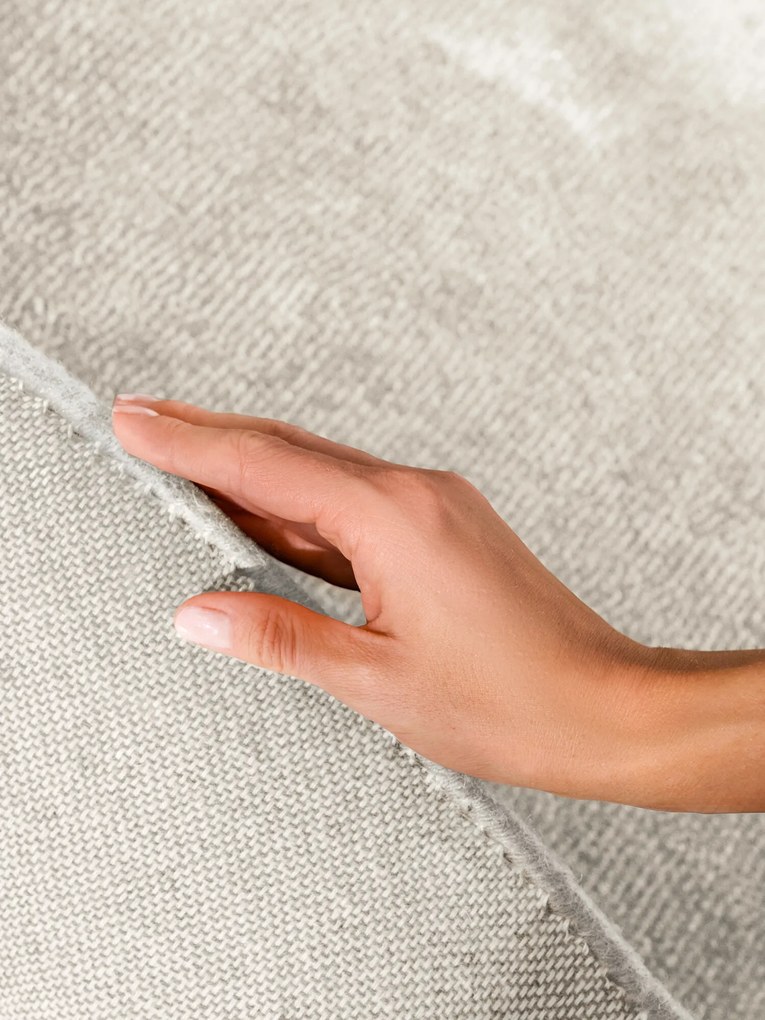 Villeroy & Boch, Kusový koberec Villeroy & Boch Kari 106285 Cream, 160x160 (priemer) kruh, biela, obývacia izba