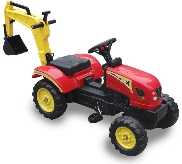 LEAN TOYS Veľký traktor s prívesom