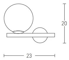 Zambelis 1996 - Nástenné svietidlo 1xE14/15W/230V zlatá