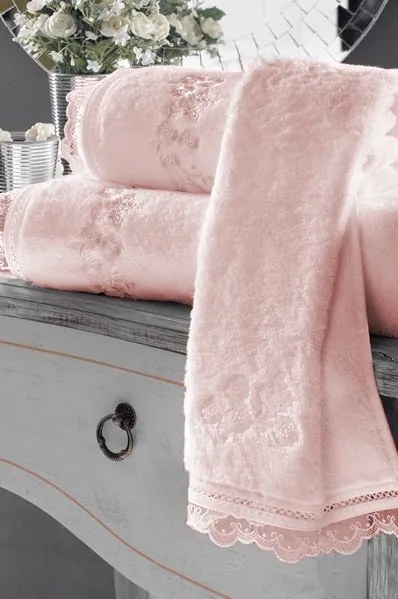 Soft Cotton Luxusné osuška LUNA 85x150 cm Ružová