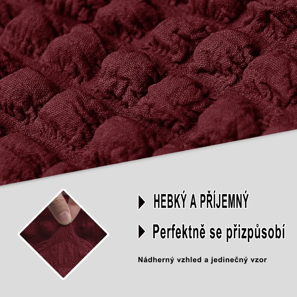 Látkový poťah na dvojmiestnu pohovku BestBerg / bordová