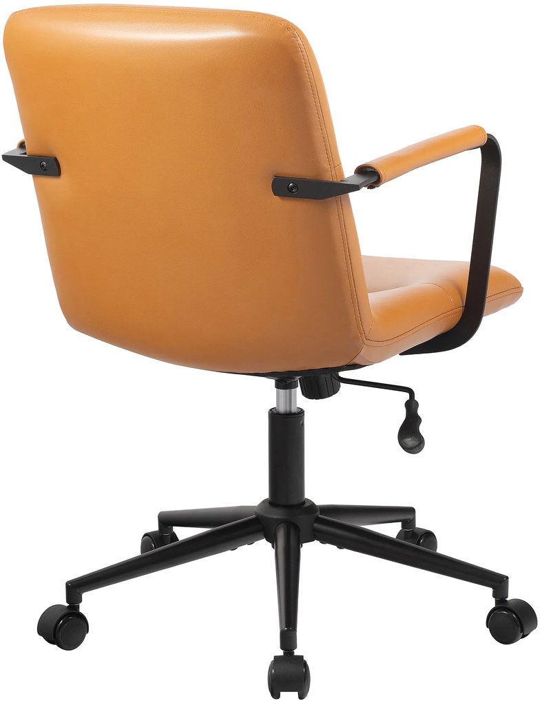 Kancelárska stolička Hilda pravá koža - hnedá