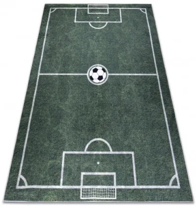 Detský koberec protišmykový BAMBINO 2138 Futbalové ihrisko,  zelený