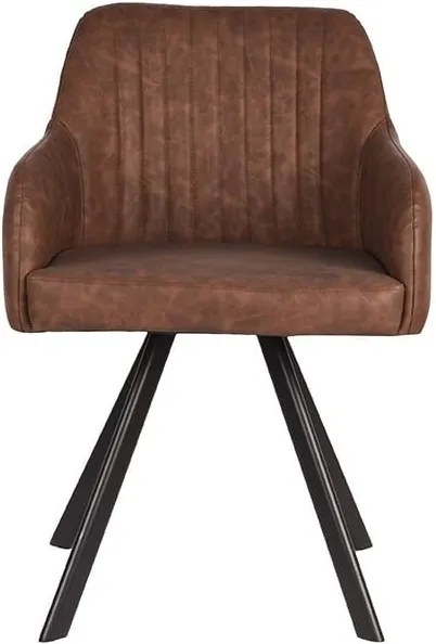 Tmavo-hnedá jedálenská stolička LABEL51 Floor 55