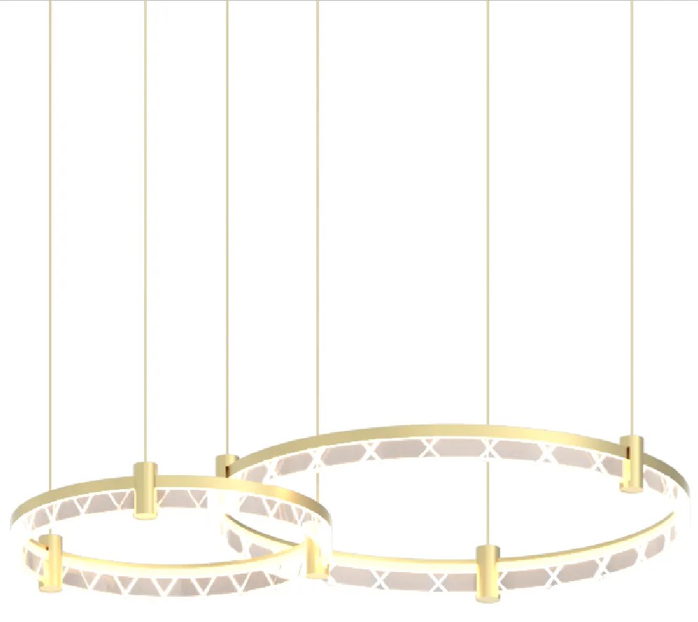 Závesné LED svietidlo Elegance, 2x LED 72w, 4000k, g