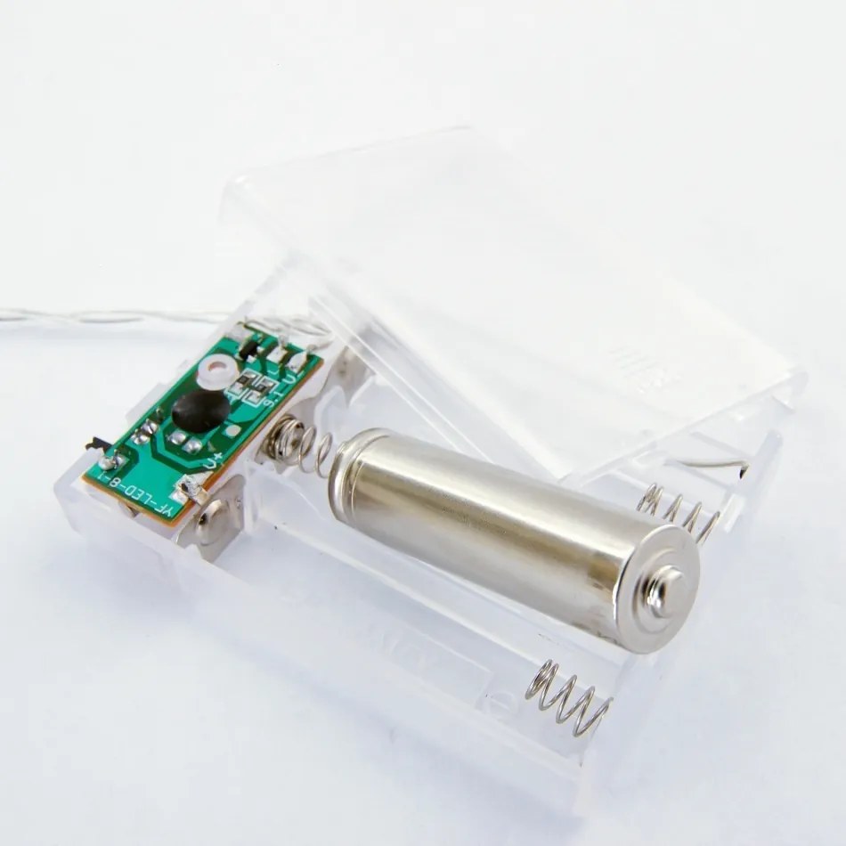 DECOLED LED světelný řetěz na baterie, ledově bílá, 10 diod, 2,1 m