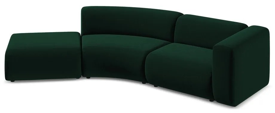 Tmavozelená zamatová leňoška (ľavý roh) Ekahi – Makamii