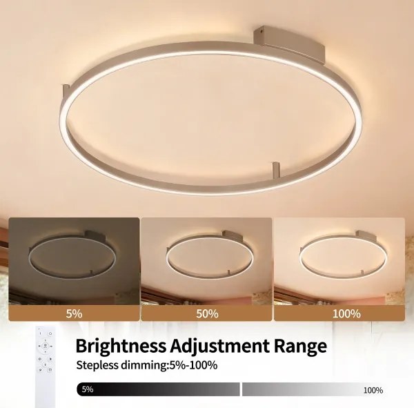 Brilagi - LED stmievateľné svietidlo PORTOFINO LED/60W/230V pr. 80 cm béžová + DO