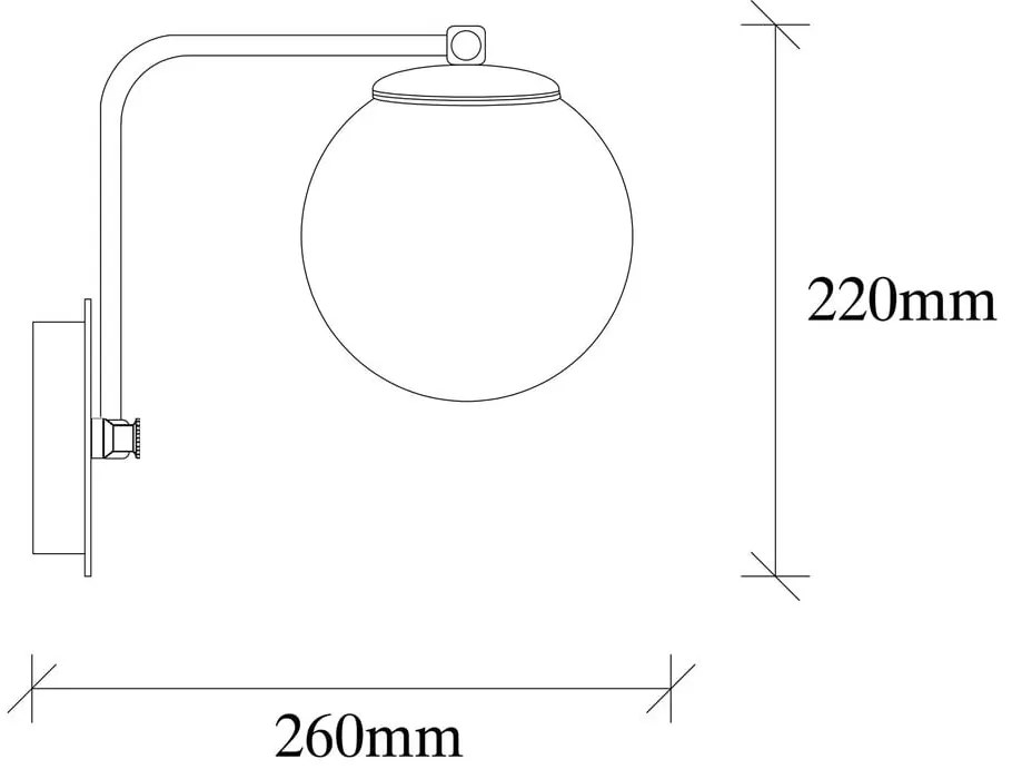 Nástenné svietidlo v zlatej farbe ø 15 cm Daisy – Opviq lights