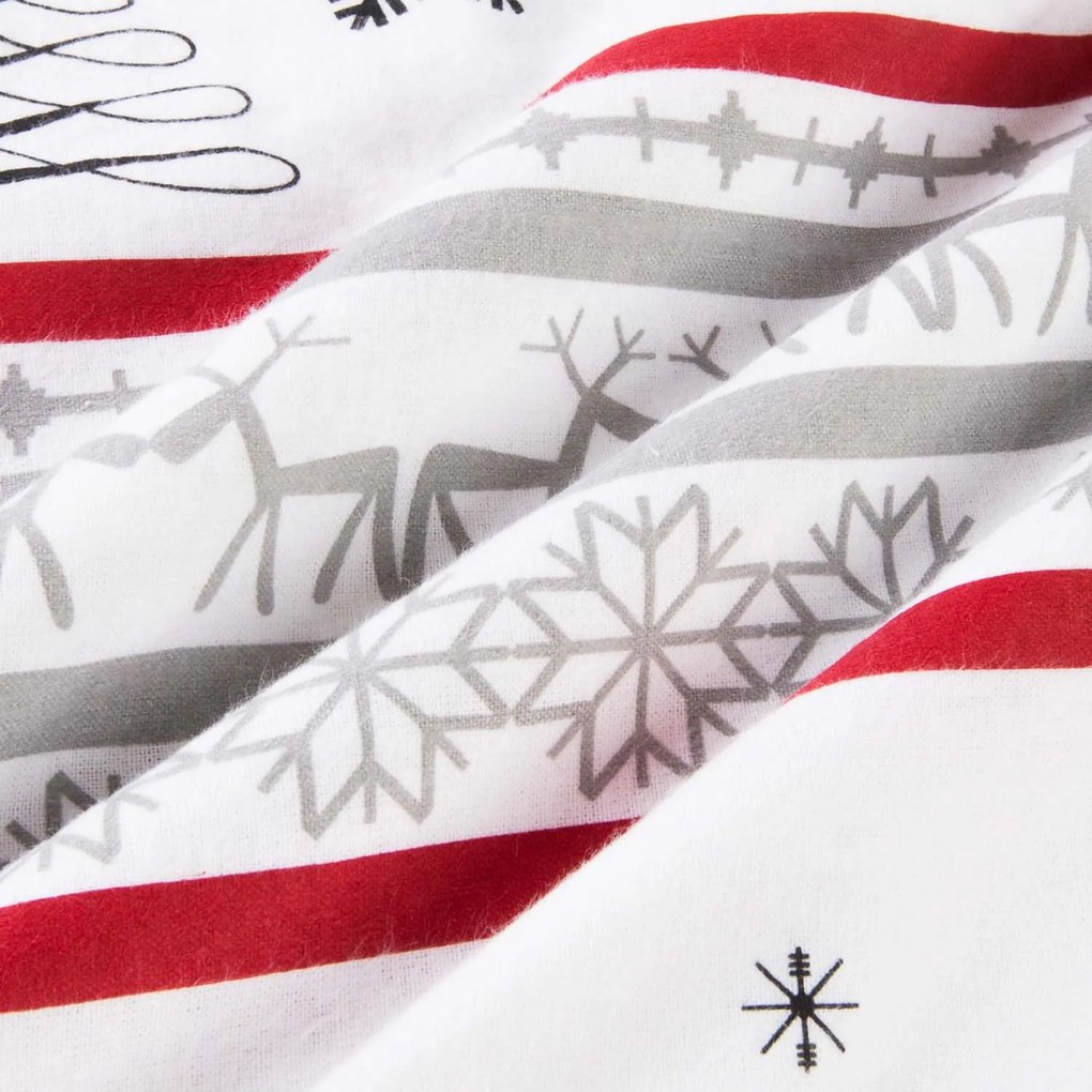 VIANOČNÉ FLANELOVÉ OBLIEČKY FLANELOVE 160X200 CM, 2KS 70X80 CM VZOROVANÉ