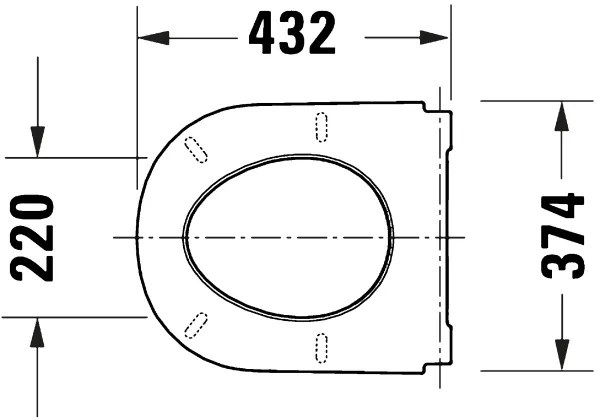 Duravit 28210000 - WC sedátko D-CODE 37,4x43,3 cm biela
