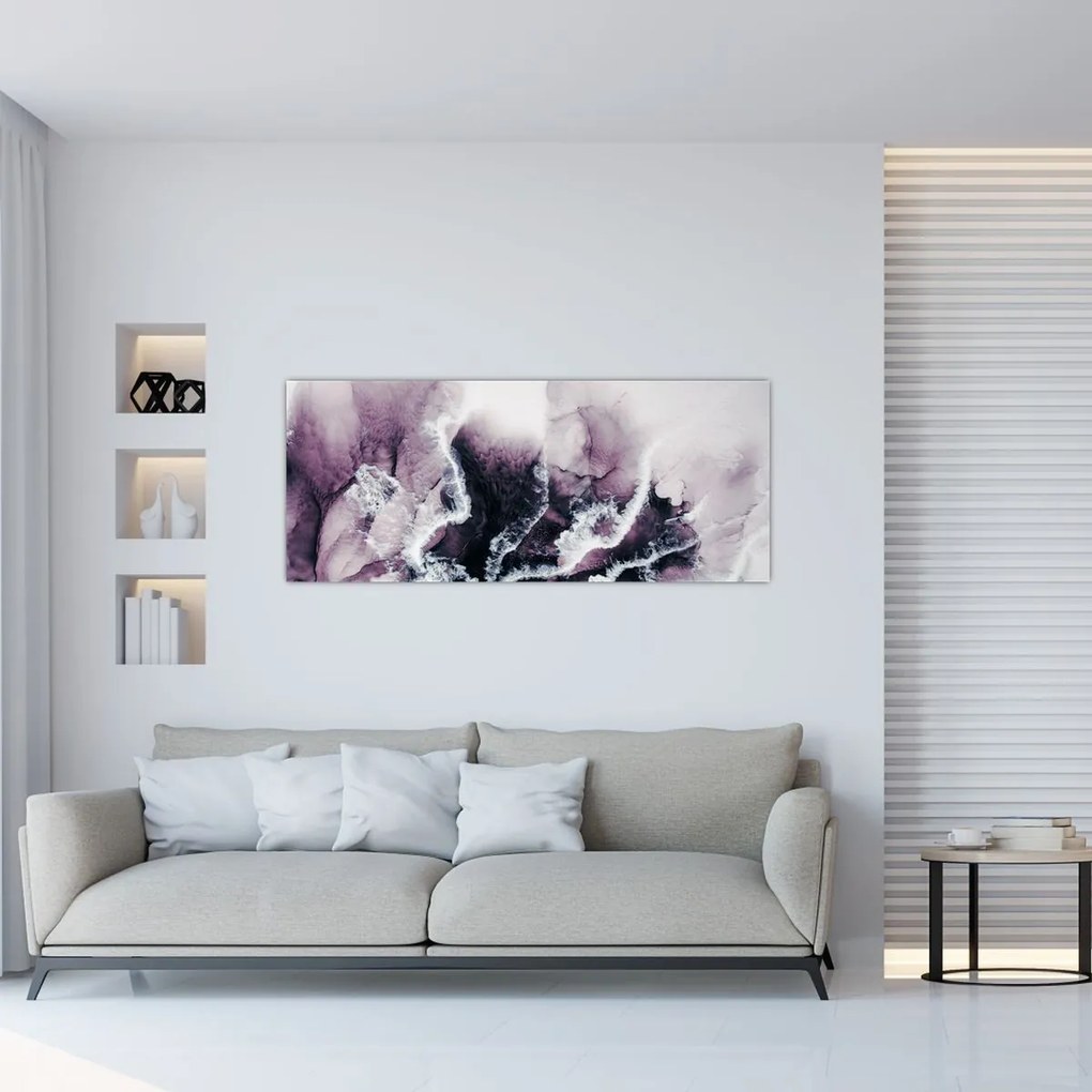 Obraz - Fialový mramor N⁰2 (120x50 cm)