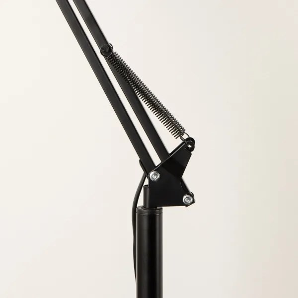 BRILAGI - Flexibilná stojacia lampa TASKER 1xE27/60W/230V 184 cm čierna