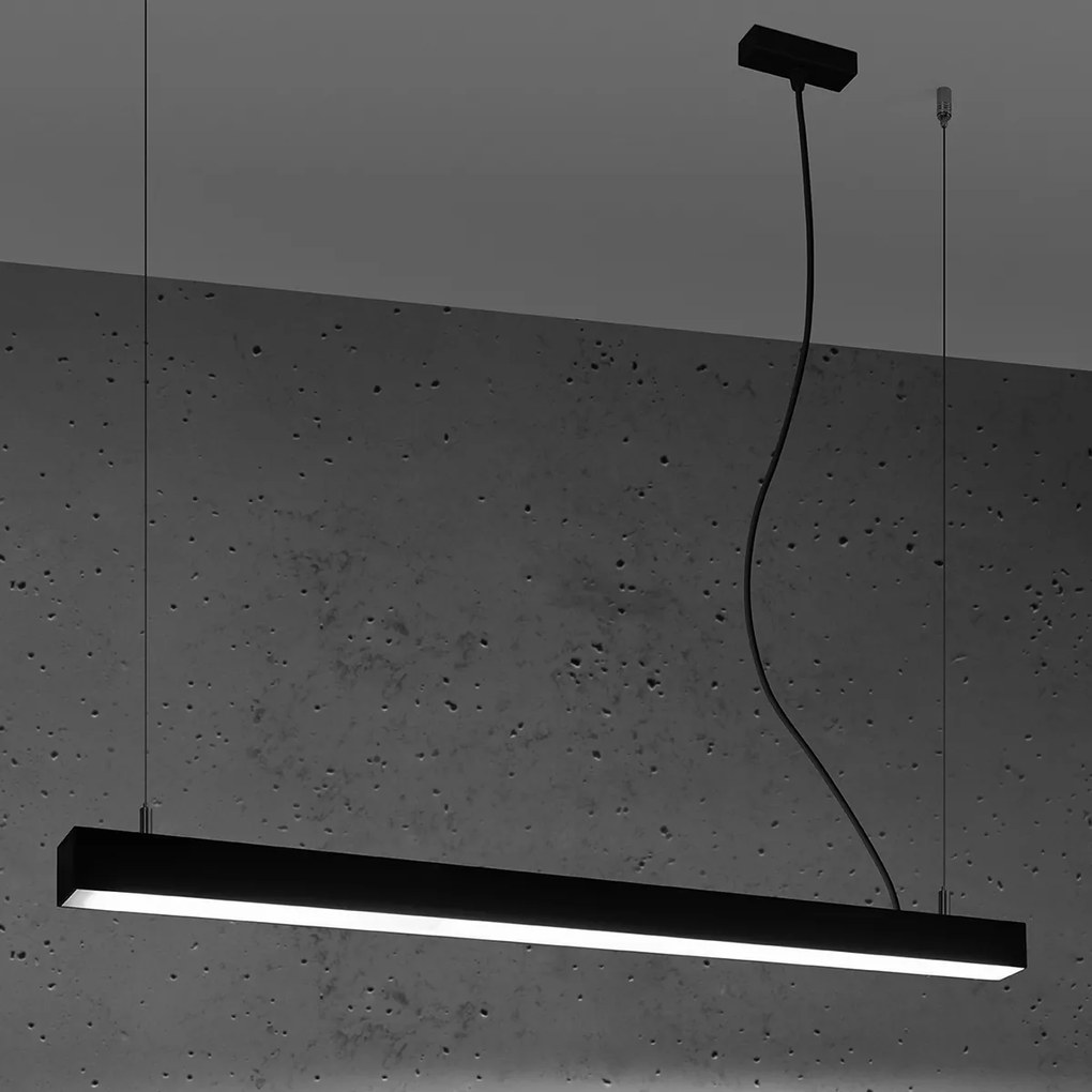 Závesné LED svietidlo Pinne 90, 1x LED 25w, 3000k, b