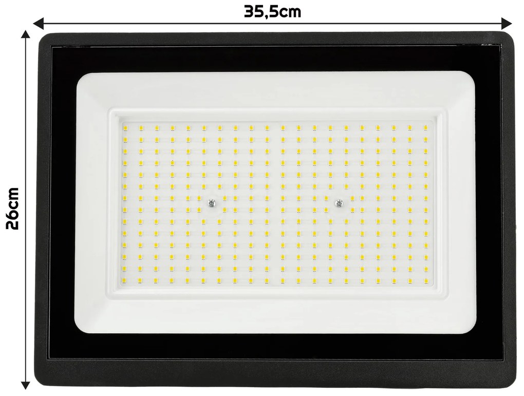 BERGE LED reflektor 200W - 2v1 - studená biela