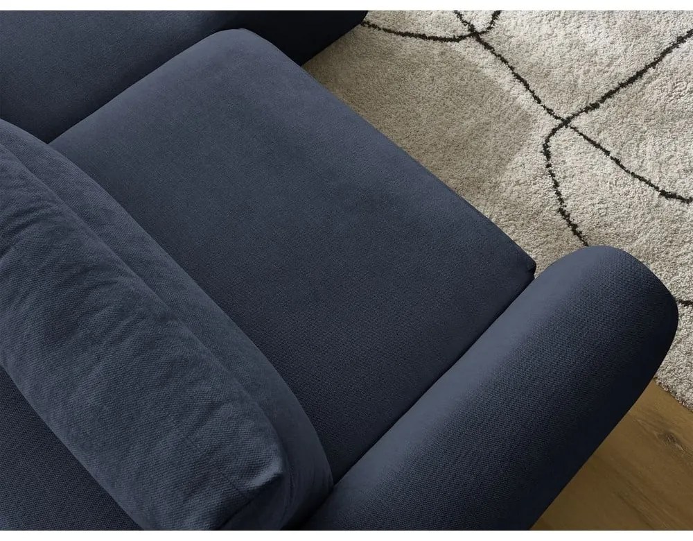 Tmavomodrá rohová pohovka Aden – Bobochic Paris