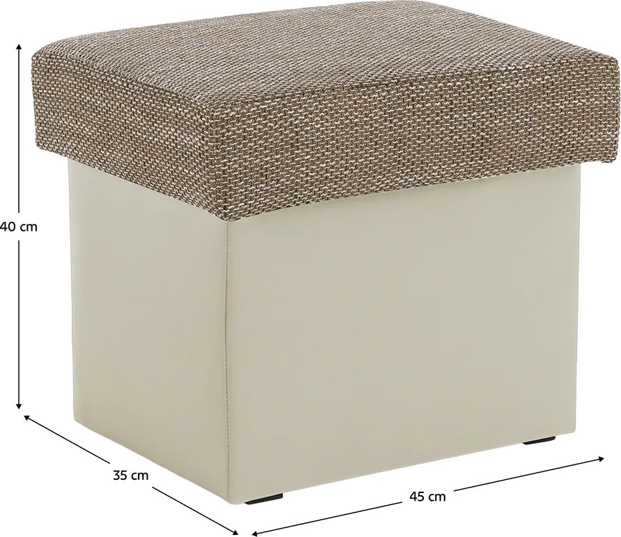 Taburetka T2 - cappuccino / béžová