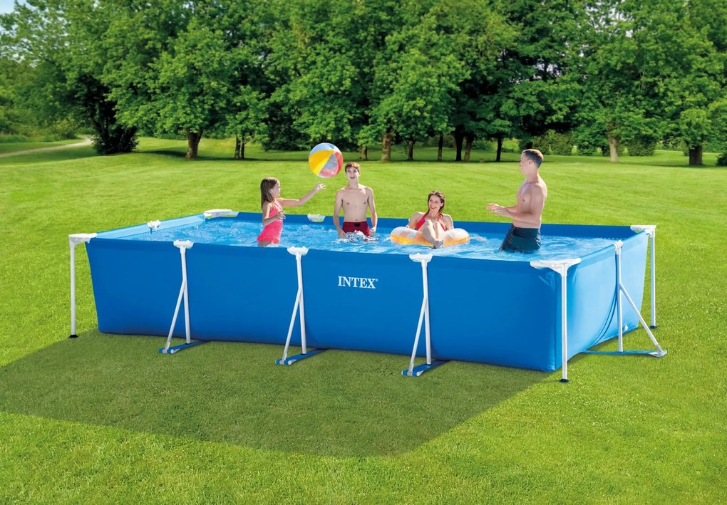 Intex Veľký rámový záhradný bazén obdĺžnikového tvaru 4,5 m x 2,2 m - Intex